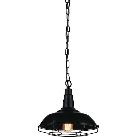 Cwi Lighting Morgan 1 Light Down Mini Pendant With Black Finish 9611P11-1-101